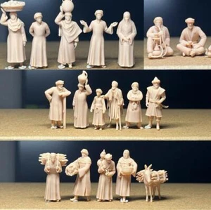 Modello civile mediorientale 17 persone stampato in 3D 1/72 non dipinto - Foto 1 di 4
