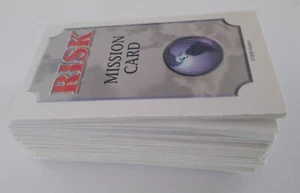 Game Parts Pieces Risk 1999 Parker Brothers Risk & Mission Cards #1 - Picture 1 of 2