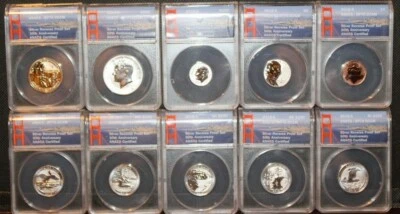 2018-S RP 70 DCAM Silver Reverse Proof 50th Anniversary Set - Image 1 of 3