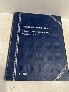 - Lincoln Head Cent Partial Collection Book Starting 1941 - Picture 1 of 6