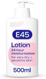 E45 Daily Moisturiser Lotion Pump For Dry & Sensitive Skin Dermatological- 500ml - Picture 1 of 6