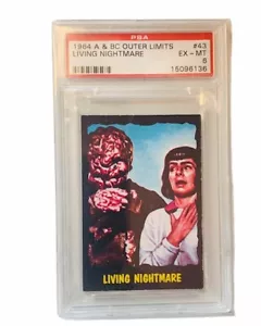 Outer Limits Daystar Card 1964 Monster Horror Sci Fi PSA 6 Living Nightmare #43 - Picture 1 of 3