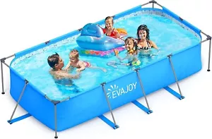 NEW 14ft x 7ft x 33in Metal Frame Above Ground Swimming Pool - Picture 1 of 7