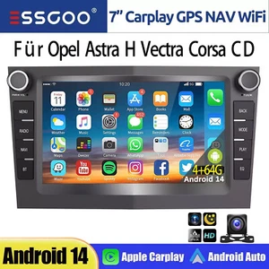 Autoradio CarPlay für Opel Corsa C/D Antara Astra Vectra Zafira GPS Nav KAM+FM - Bild 1 von 14