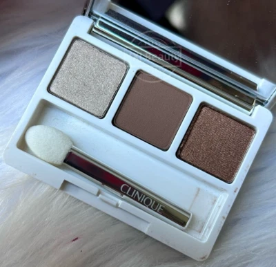 New Clinique Limited Edition All About Eye Shadow Trio Travel size~Nude Shades - Image 1 of 4