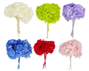 Ramo Flor Hortensia Estabilizado Con Tallos Natural Colorido Diámetro 20CM - Imagen 1 de 3