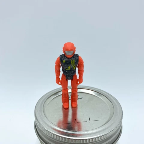 Vintage 87 Hasbro Space Man Astronaut Mask Red Black Yellow Posable Figure Toy Cover