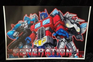 18" x 12" Transformers Gen 1 Set Autobots vs Decepticons JUAN CARLOS RAMOS - Picture 1 of 2