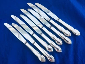 8 ROGERS MOONLIGHT AKA LOVELIGHT ROYAL VICTORIAN KNIVES INT’L SILVER PLATE 1959 - Picture 1 of 4