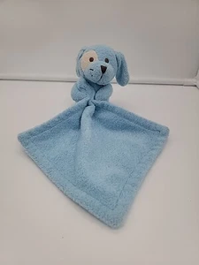HTF Blankets and Beyond Mini Blue Puppy Dog Security Blanket Lovey Piping Hand - Picture 1 of 14