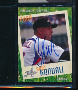 2009 Grandstand #35 Gary Kendall Aberdeen Ironbirds Signed Autograph (DO36)