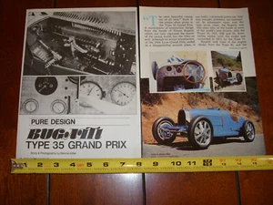 1925 BUGATTI TYPE 35 ORIGINAL 1981 ARTICLE - Picture 1 of 4
