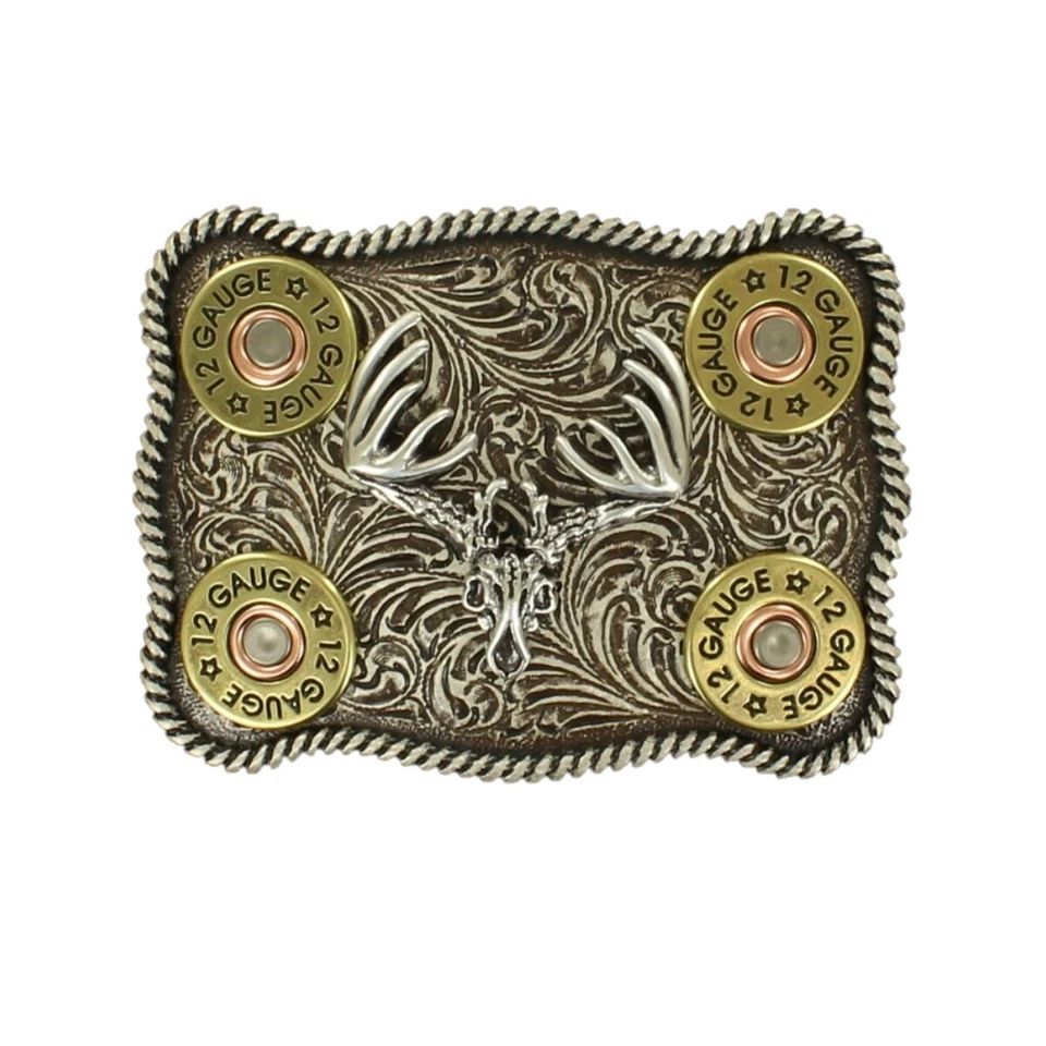 Nocona Men's Shotgun Shell Buck Buckle 37526