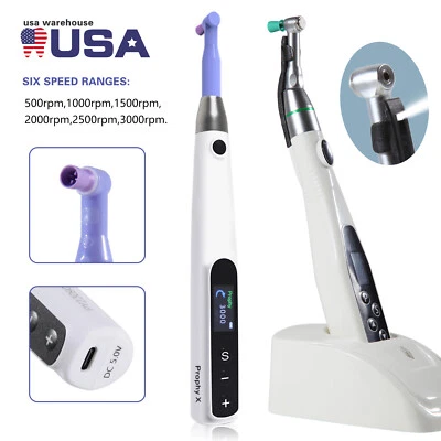 Pieza de mano profila de higiene dental inalámbrica / Motor de pulido eléctrico LED 4:1 Foto 1 de 4