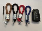 Key Chain Holder For Kia Forte Keychain Leather Strap Keyfob Ring Red Blue Black