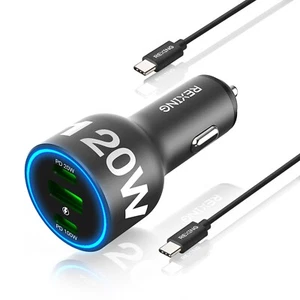 Rexing 120W USB C Car Charger with Cables Included - Picture 1 of 8