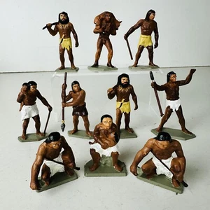 Job Lot Of Starlux Prehistoric Plastic Figures Models Miniatures Toys - Picture 1 of 1