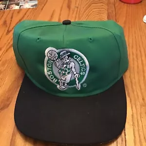Vintage 90's Boston Celtics NBA Adjustable Snapback Hat/Cap by AJD Unused - Picture 1 of 5
