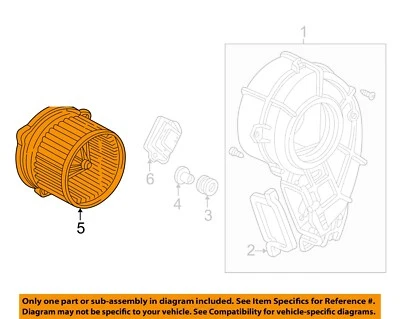 Motor soplador trasero HVAC usado se adapta a: Honda Odyssey 2000 trasero grado A Foto 1 de 3