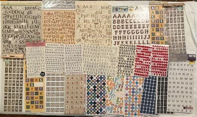 HUGE LOT Of ALPHABET STICKERS SCRAPBOOKING - Image 1 of 4