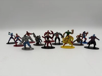 Jada Marvel Nano Metal figs Mini-Figures Die-Cast Metal - Lot of 13 - Image 1 of 4