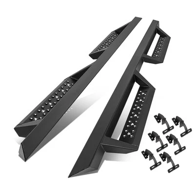 Fit 09-22 Dodge Ram 1500/ 2500/ 3500 Crew Cab Dropped Foot Step Running Boards - Image 1 of 4