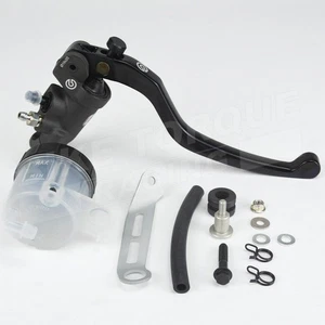 Brembo Racing 19 x 20 Forged Front Brake Master Cylinder + Clear Reservoir Kit - Picture 1 of 5