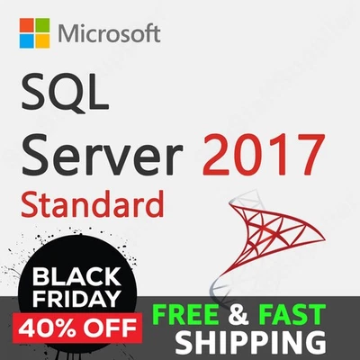 Microsoft SQL Server 2017 STANDARD License 24 Core - Brand-New Pack - Image 1 of 4