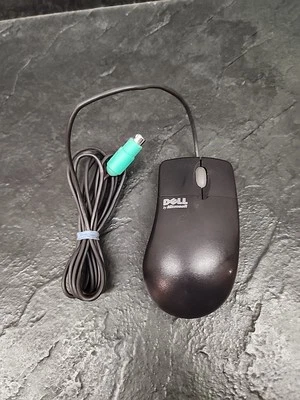 Dell Microsoft Black IntelliMouse ps/2 PC Scroll Wheel Ball Mouse 1.3A X06-08477 - Image 1 of 4