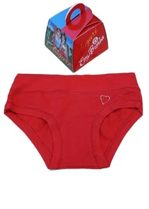 Slip bambina cotone elasticizzato Rosso portafortuna Emy 659R - Picture 1 of 1