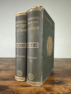 Personal Memoirs of U.S. Grant (1886) Rose Publishing Two-Volume Set - image 1 of 4
