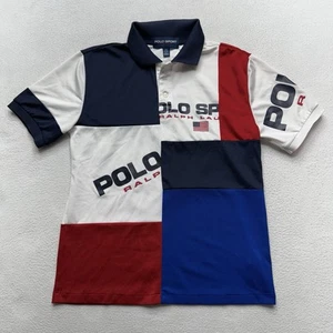 Polo Ralph Lauren Color Block Logo All Over Print Youth Large (14-16) EUC - Picture 1 of 7