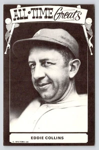 Eddie Collins All Time Greats c1973 TCMA Ltd. Baseball MLB VTG UNP Postcard - Picture 1 of 2