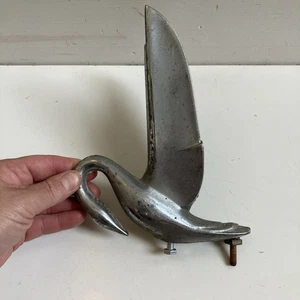 Vintage Packard Hood Ornament Chrome Swan 1940's Original USA As Is - Bild 1 von 9