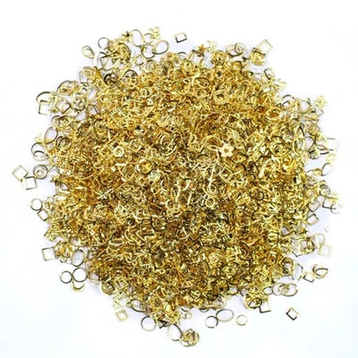 Mixed Style Nail Art Decoration Metal Star Moon Bow Studs Nail DIY Accessories - Image 1 of 4