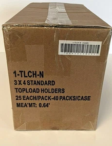 BCW 3×4 Topload Card Holders — 1000ct Case (40×25) — Sealed Bulk - Bild 1 von 5