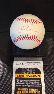 Brad Ausmus Houston Astros Signed Autographed ROMLB Baseball JSA coa - Image 1 of 3