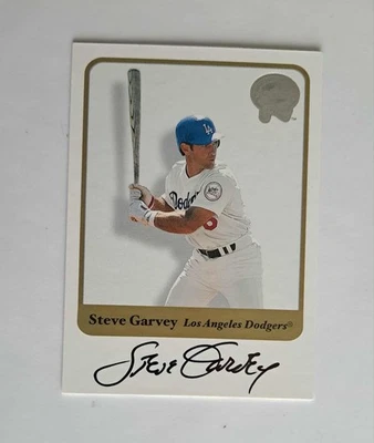 2001 FLEER GREATS OF THE GAME STEVE GARVEY ON CARD AUTOGRAPH SP CARD DODGERS - Image 1 of 2