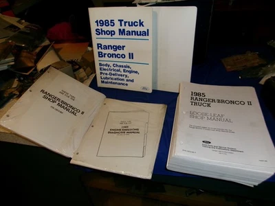 1985 Ford Ranger Bronco II Caminhão Folha Solta Loja Manual Motor Carroceria Chassi Novo - Imagem 1 de 2