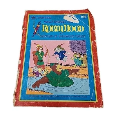 Libros dorados de Walt Disney 1973 "Robin Hood, el misterio del bosque de Sherwood" Foto 1 de 4