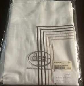 $466 Dea Italy NWT King Sham IVORY Milano Italy (1) - Picture 1 of 3