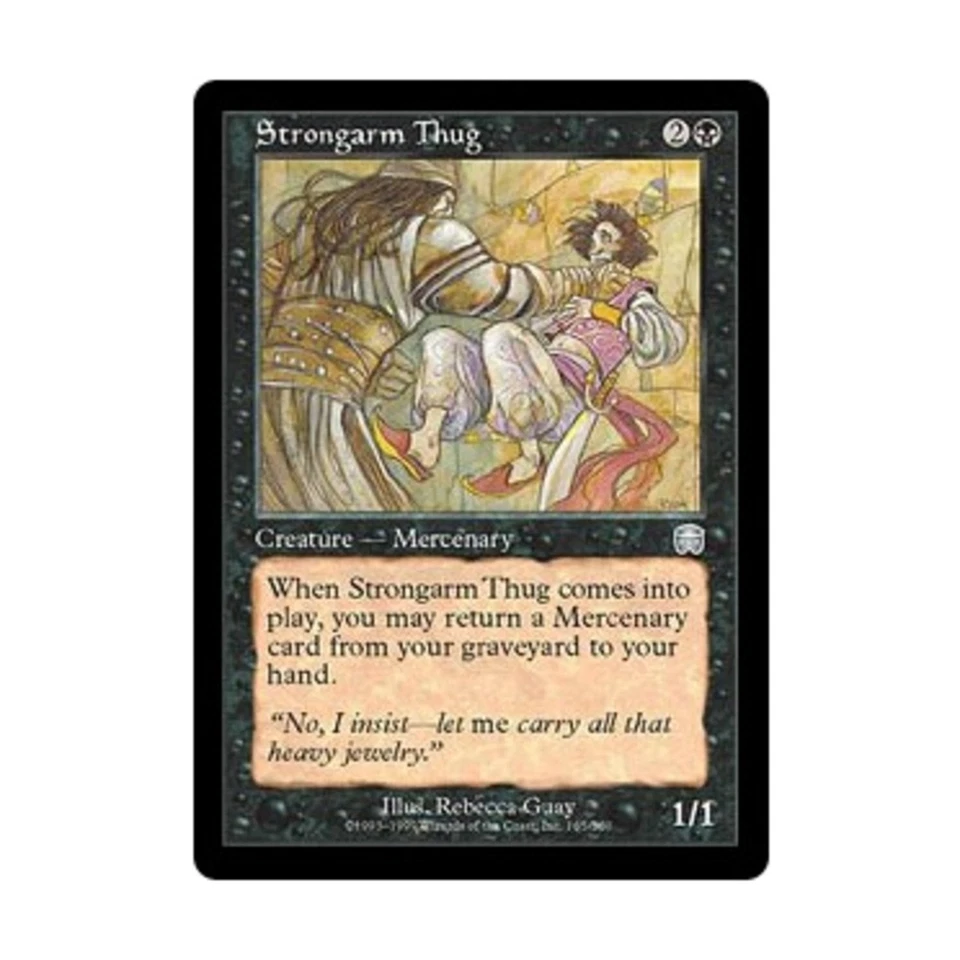 WOTC MtG Mercadian Masques Strongarm Thug (U) (Foil) EX - Image 1 of 1