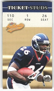 2003 Fleer Authentix #26 Clinton Portis Football Broncos - Picture 1 of 2