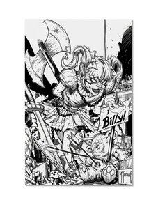 Imagen Giclee Spawn The Curse Of Shirlee Johnson B/N Premium 11" x 17" - Imagen 1 de 3