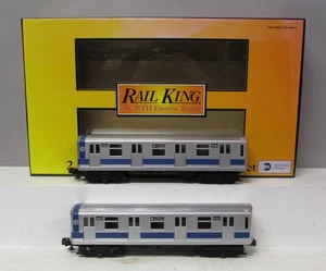 MTH 30-2161 O MTA R-42 Subway Add-On Non-Powered Set (Set of 2) EX/Box - Picture 1 of 5