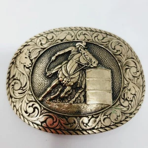 De colección Latón Sólido Barril Corredor Vaquero Rodeo Cinturón Hebilla Premio Diseño Medallas EE. UU. - Imagen 1 de 4