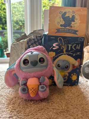 Disney Stitch Miniso Blind Box Plush Figure – Eat Something Before Sleep - Image 1 of 4