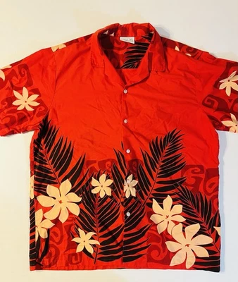 Camisa Hawaiana Para Hombre Jade Moda Hecha en Hawai Botón Delantero Talla XL Brillante Foto 1 de 4