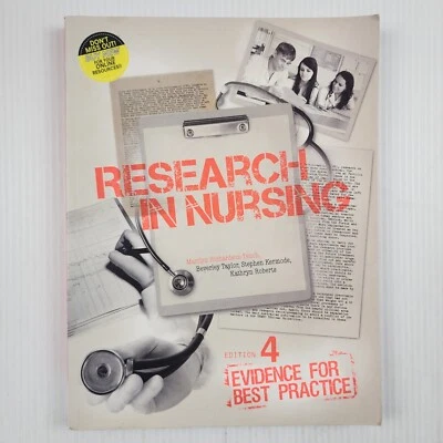 Research in Nursing 4th Edition Paperback Book Marilyn Richardson-Tench - image 1 of 4