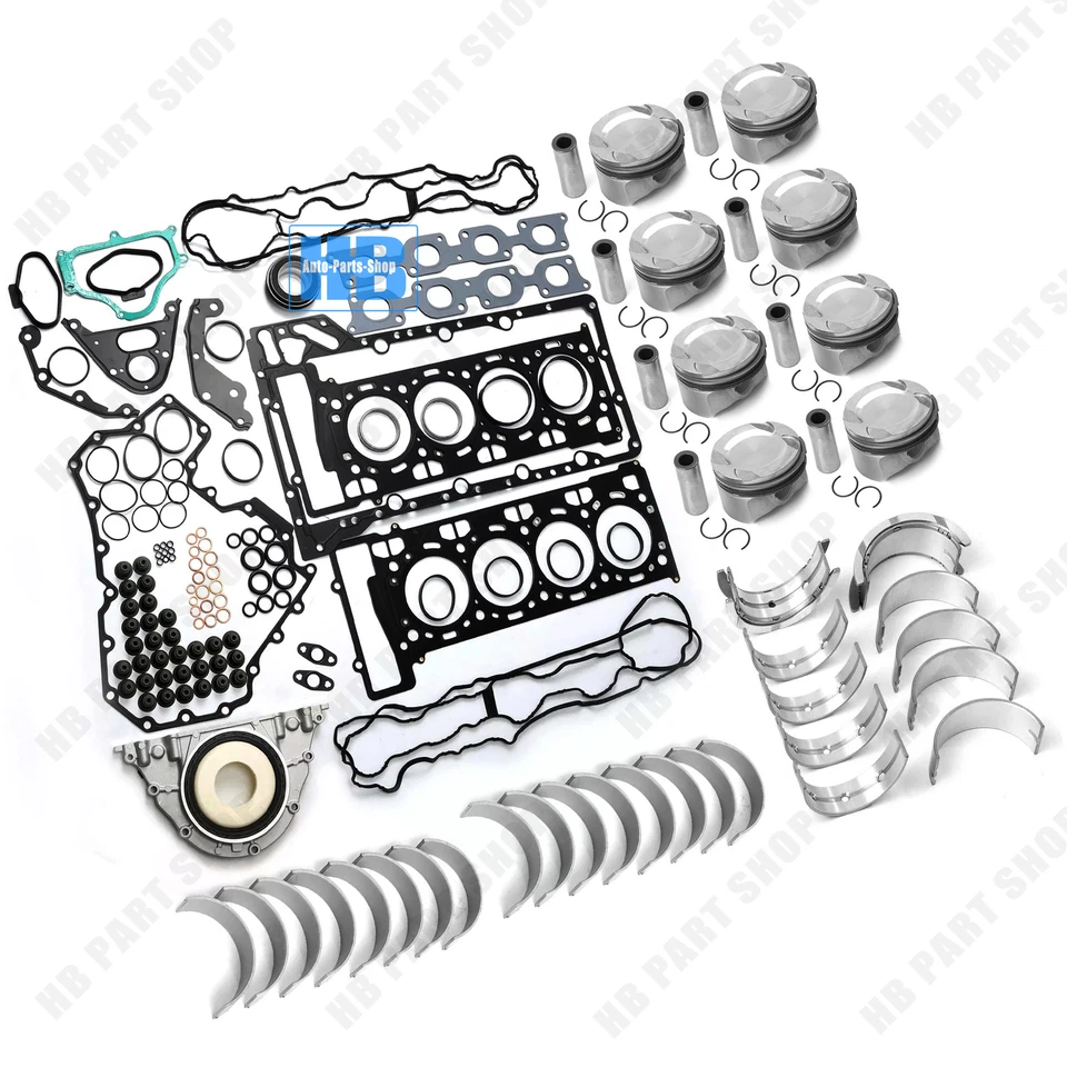 Engine Overhaul Pistons Bearings Kit For BMW 750i X5 X6 F02 F15 E70 E71 N63 4.4 - Изображение 1 из 4